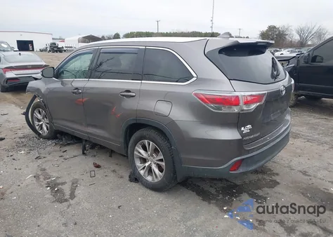 2015 Toyota Highlander Xle V6 from USA, damaged, VIN 5TDJKRFH3FS167278